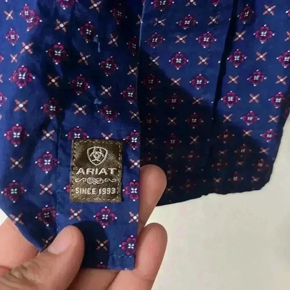 MENS ARIAT TANKSON CLSSC LS SHRT MULTI - Picture 7 of 8